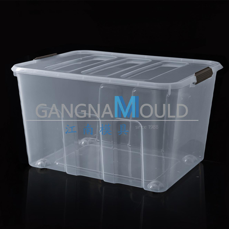 JN-446 Transparent plastic storage box injection mold